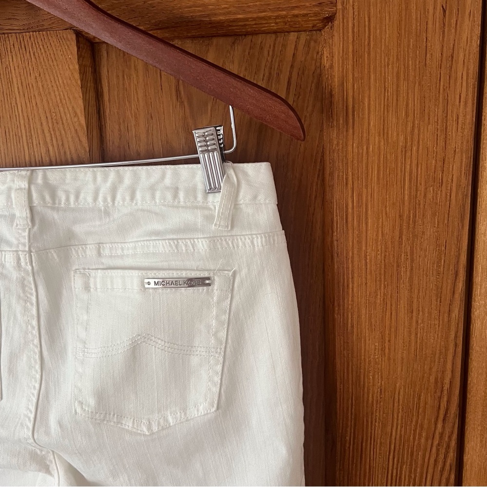 Michael Kors White Denim Cropped Jeans size 4